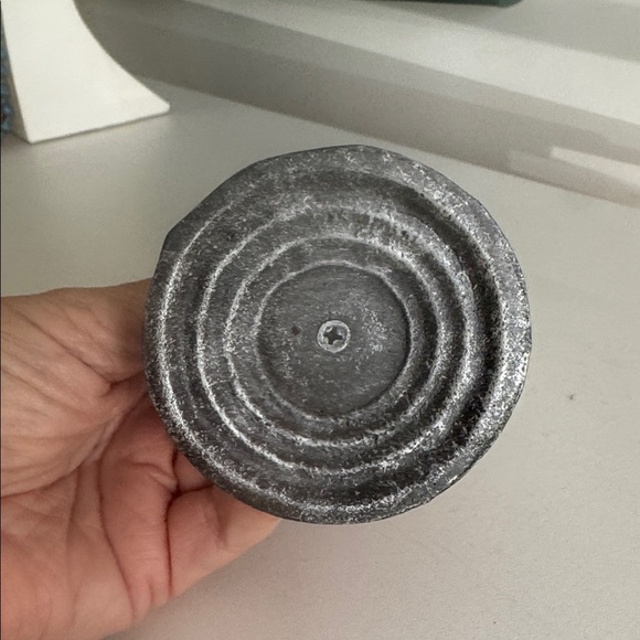 Frog Pewter Metal Candle Tea Light Holder Sculpture - Picture 4 of 6